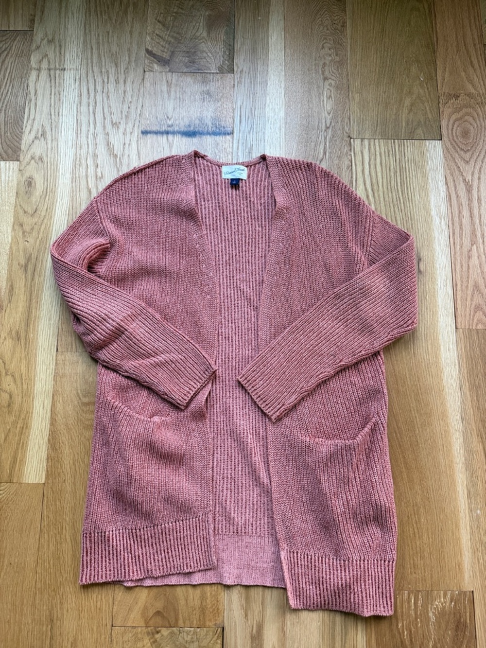 Universal Thread Dusty Rose Open-Front Knit Cardigan
